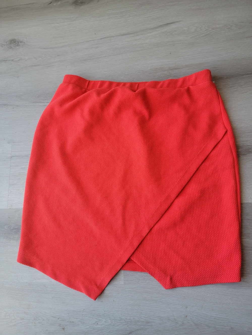 Cato Coral Asymmetrical Wrap Skirt